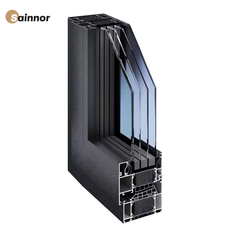 Elegant Alloy Frame Thermal-Break Metal Aluminum Casement Window with Custom Sizes/Colors
