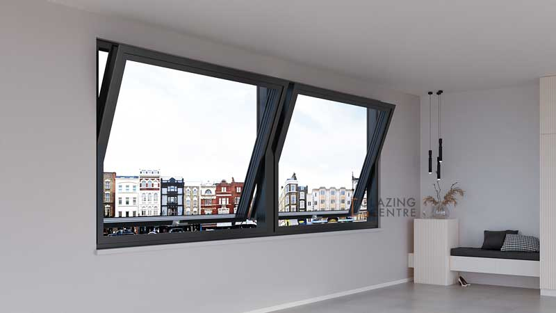 Metal Aluminum Window and Door Custom Sizes Inward Opening