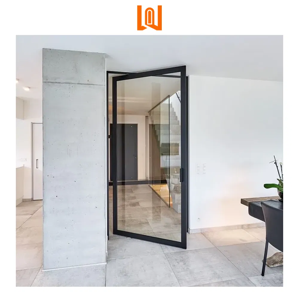 Modern House Design Entrance Patio Casement Door Aluminum Partition Pivot Door