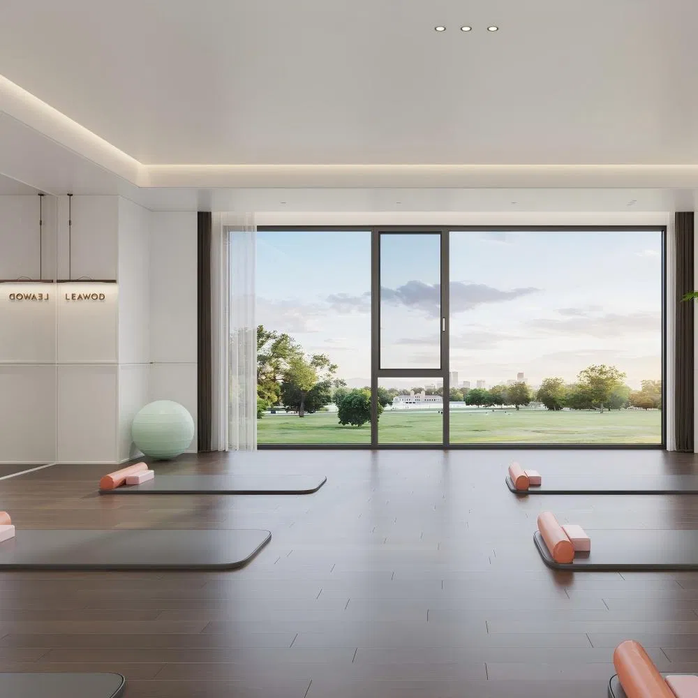 China Aluminum Alumnium Window and Door Factory Manufacturer Casement Swing Window with Double Soundproof Glass Flyscreen for Home Villa Hotel