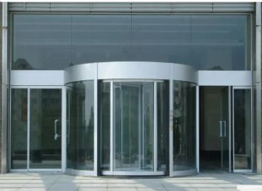 Automatic Commercial Shopfront Double Single Glass Revolving Door
