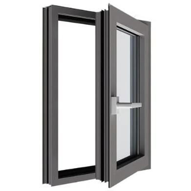 Byy-0105 Double Glazed Tilt Turn Picture Window and Doors Metal Aluminum Glass Fixed Sliding Side Hung Casement Windows