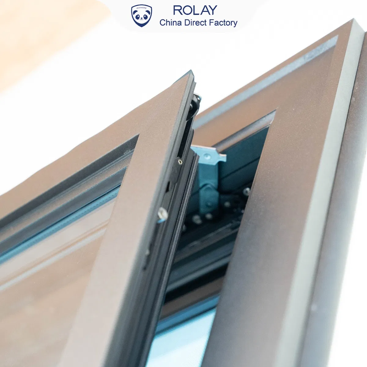 Rolay Glass Window Sliding Window Dustproof Space Saving Drifting Sliding Tilt Turn Multiple Functions Double Glazed High Performance Aluminium Window and Door