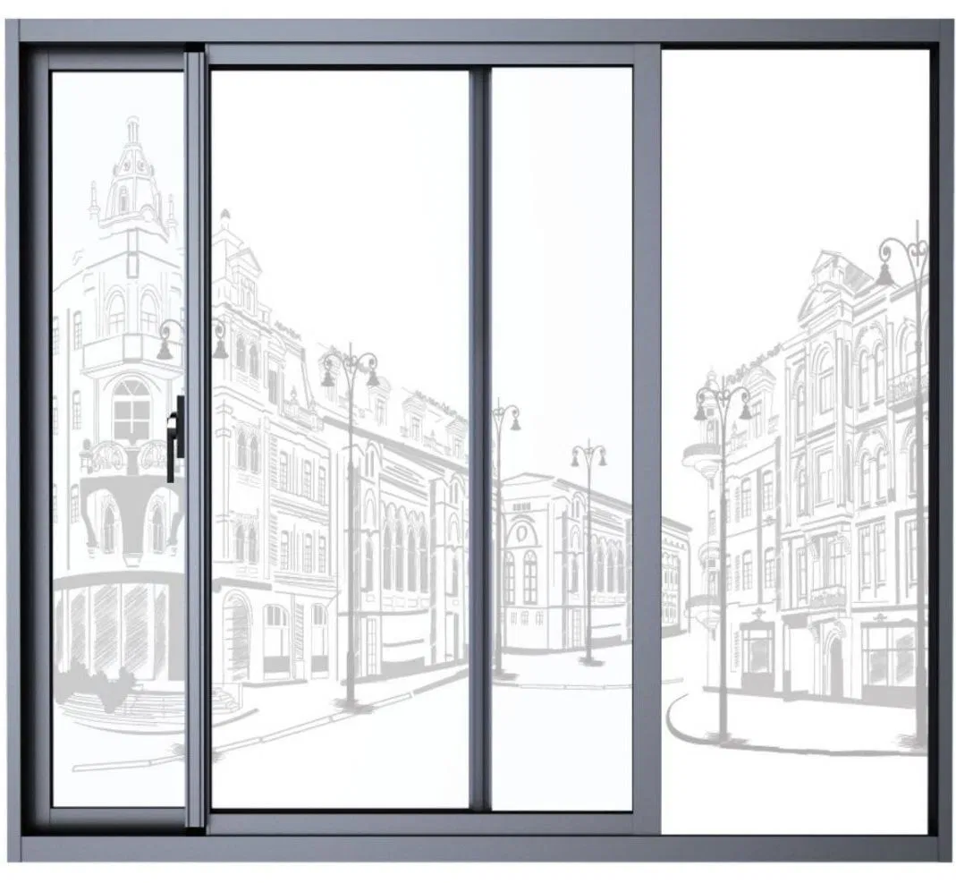 8018 Series Sliding Aluminum Window Wind Resistant