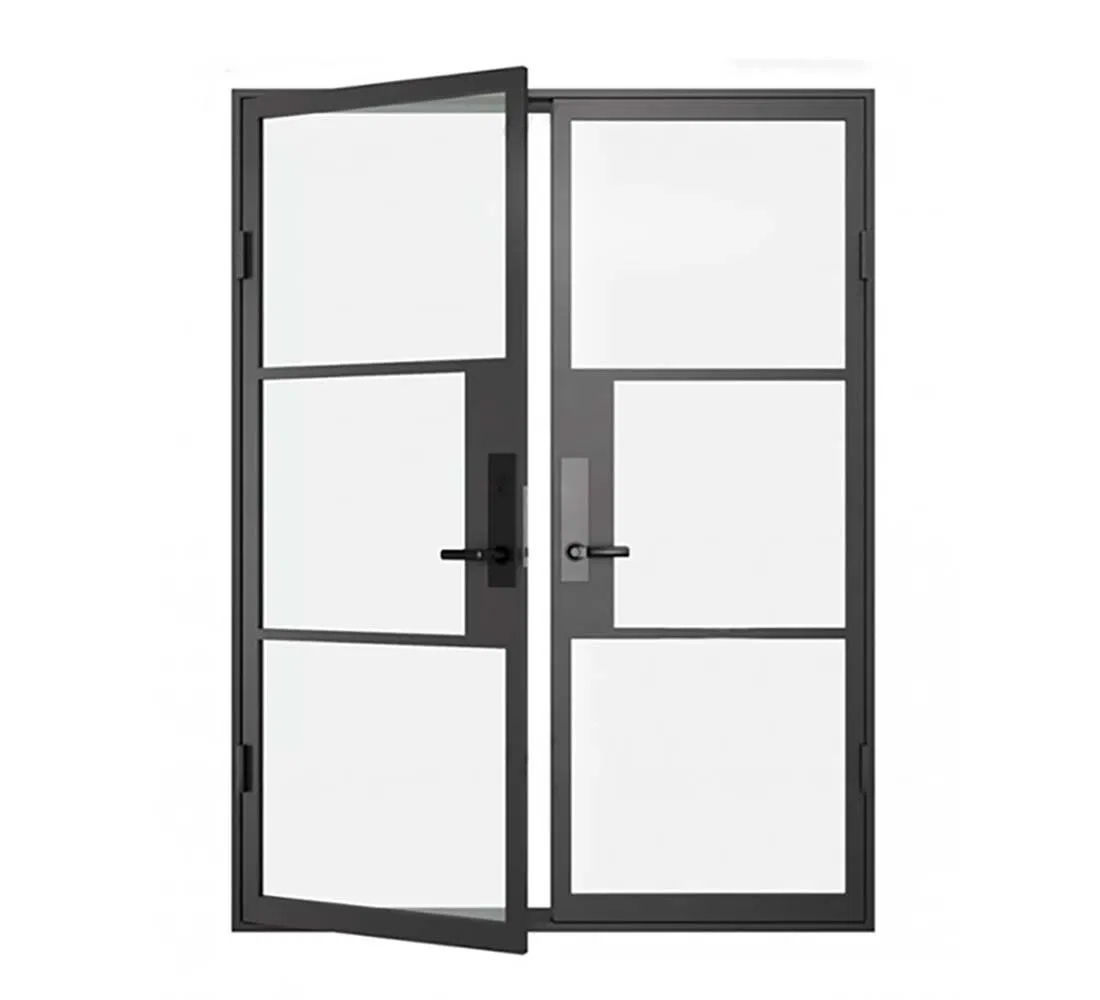 Exterior Entry Double Door Design Aluminum French Double Swing Casement Door