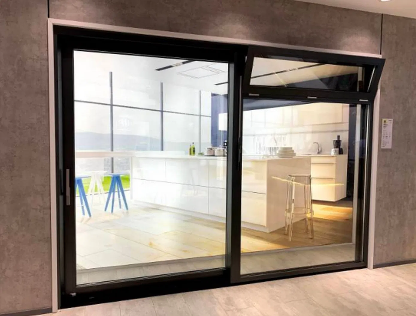 China Custom Factory Double Glazed Soundproof Home Roof Balcony Noise-Proof Thermal Break Aluminium Metal Glass Casement Casement Aluminum Window and Door