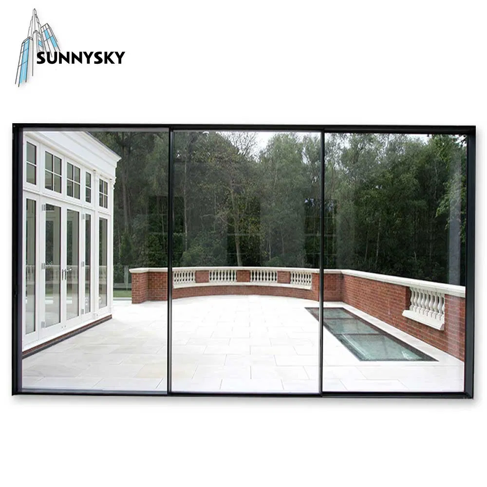 Wholesale Manufacturer Commercial Aluminum Sliding Glass Thermal Break Storm Door for External and Interior