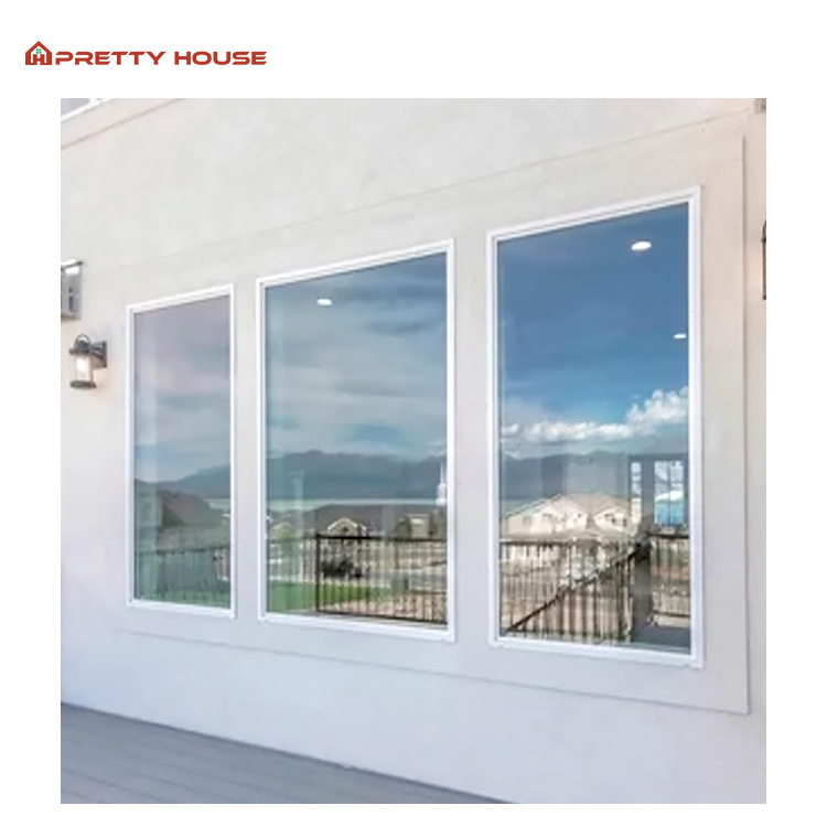 Aluminum Picture Fixed Casement Thermal Break Double Glazed Window