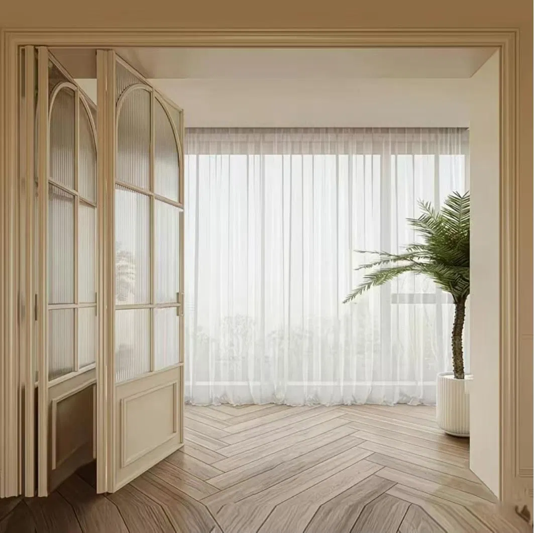 Factory Direct-Sale Custom-Made French Retro-Style Aluminum Folding Door