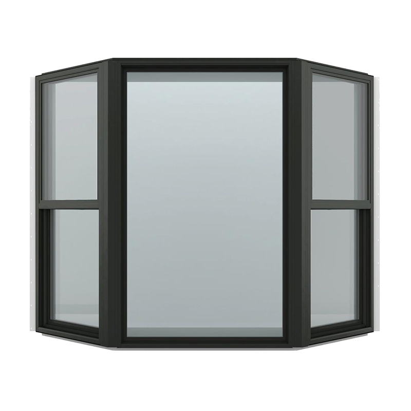 Hot Sale Double Glazed Tempered Glass Windows Line Fixed Window Slim Profile Aluminium Black Picture Windows