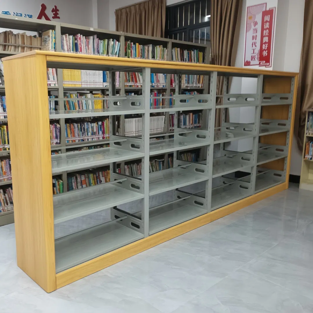 رف كتب طويل بتصميم نوردك بلون فاتح، رف إضافي للتخزين، رفوف مكتبية معدنية، رفوف مكتبة من الصلب، تخزين المكتبة