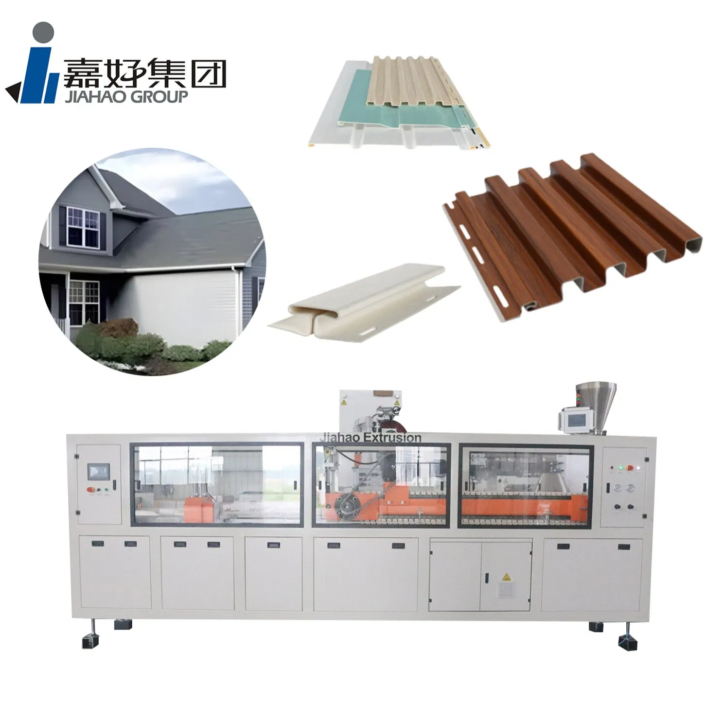 Customizable 3D Wood Grain PVC Siding/Soffit Panel Production Line with Digital Printing