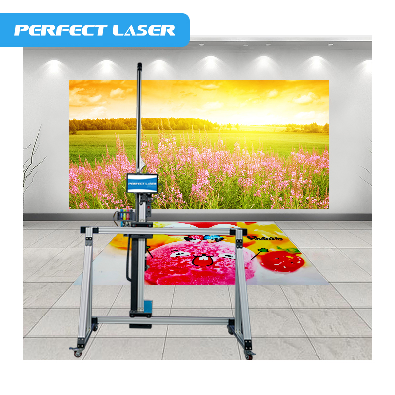 3D Auto Effect Vertical Wall Art Glass Wood Ceramic Metal Indoor Home Direct Digital Wall Floor Spraying Painting Printers Printing Machines