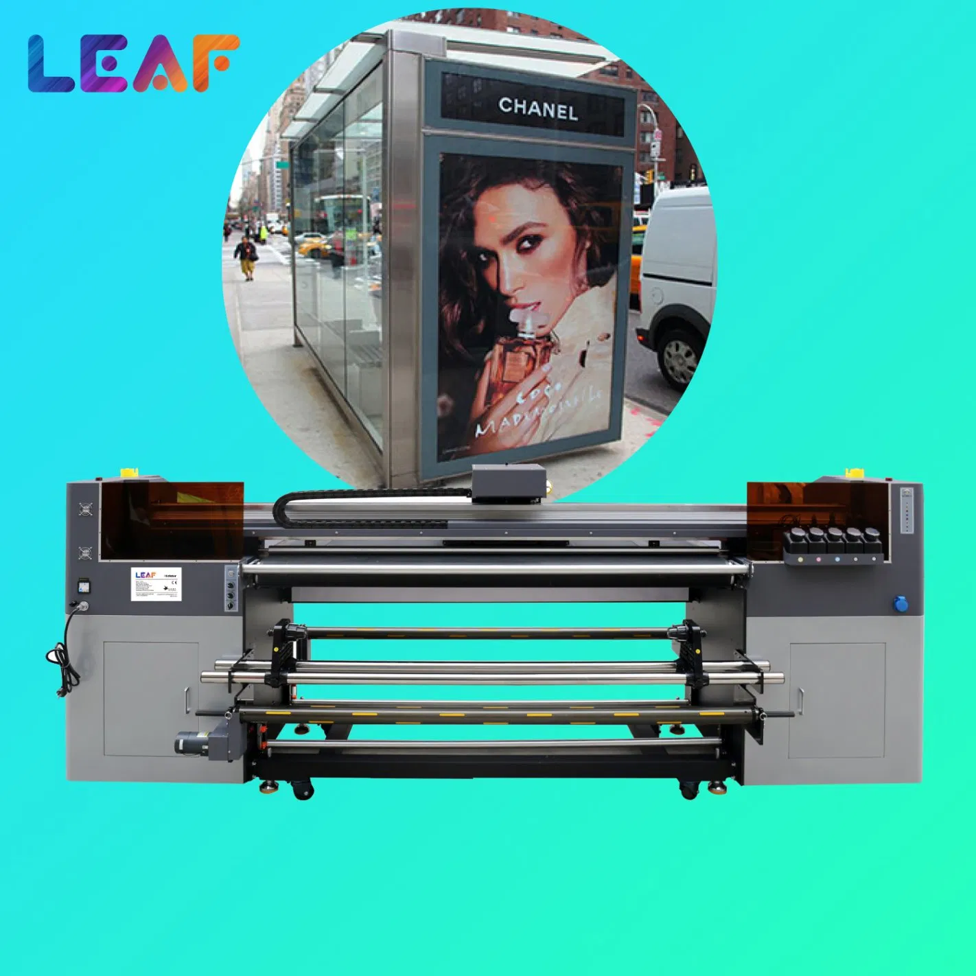 LEAF Digital Large Format Glass Wood Ceramic Acrylic UV LED Flatbed Printer