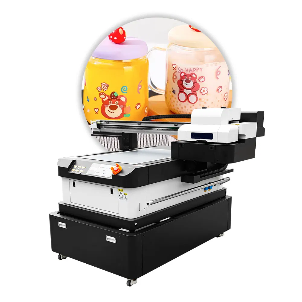 UV Dtf Printer 60*90cm UV Digital Glass Bottle Printer XP600