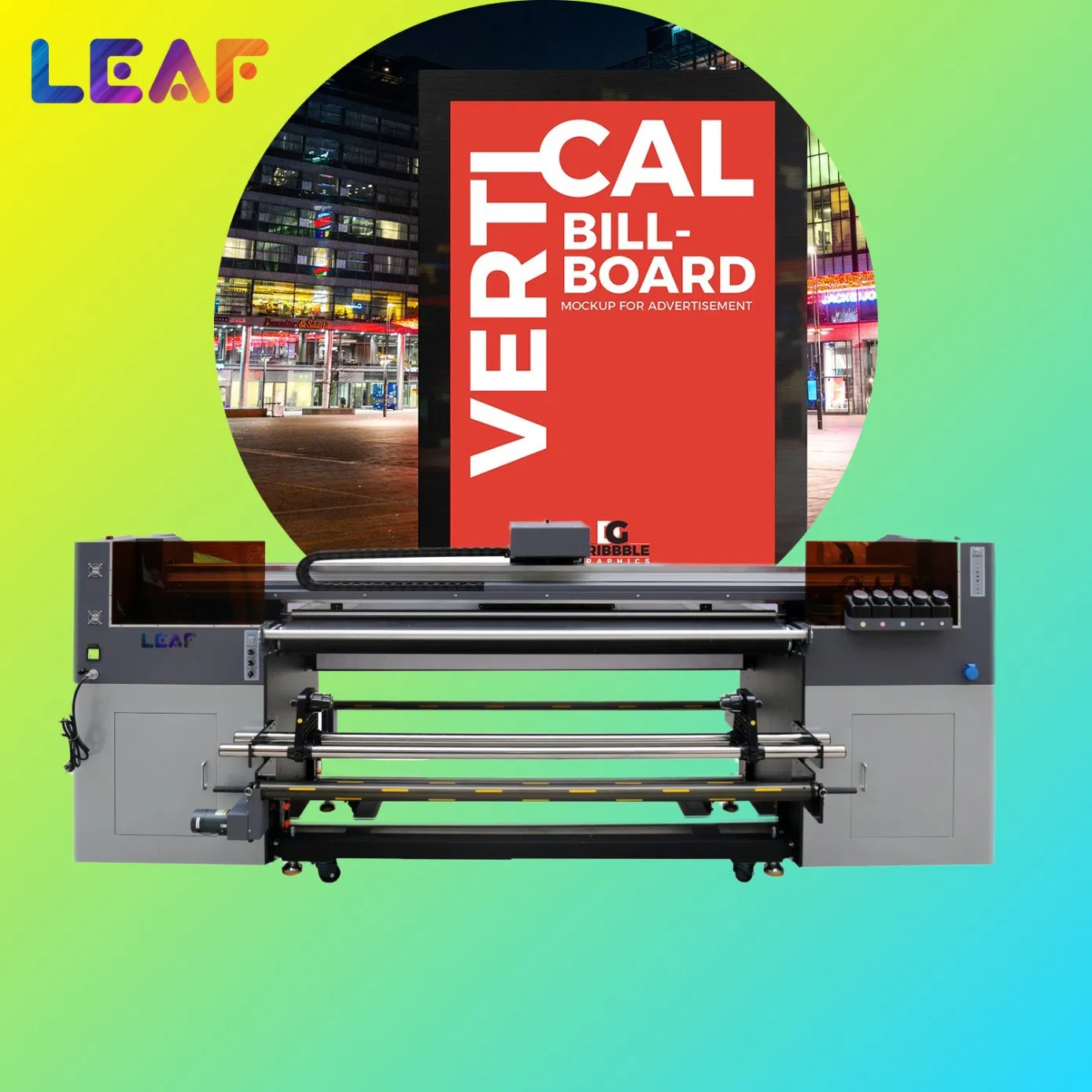 LEAF Digital Large Format Glass Wood Ceramic Acrylic UV LED Flatbed Printer