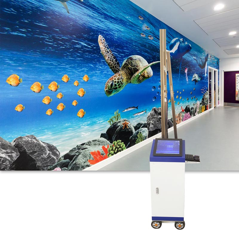 UV Wall Printing Machine Portable 3D 5D 6D Wall Printer Automatic Glass Tiles Inkjet Mural Decor