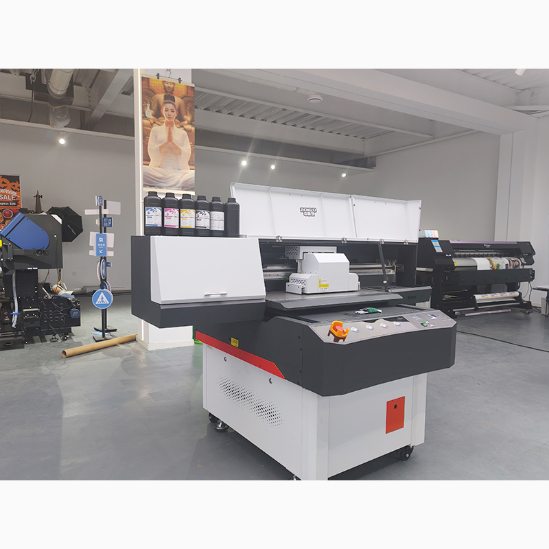 UV Digital Printer 9060 Flatbed Printer for Metal Glass Wooden Leather Printing