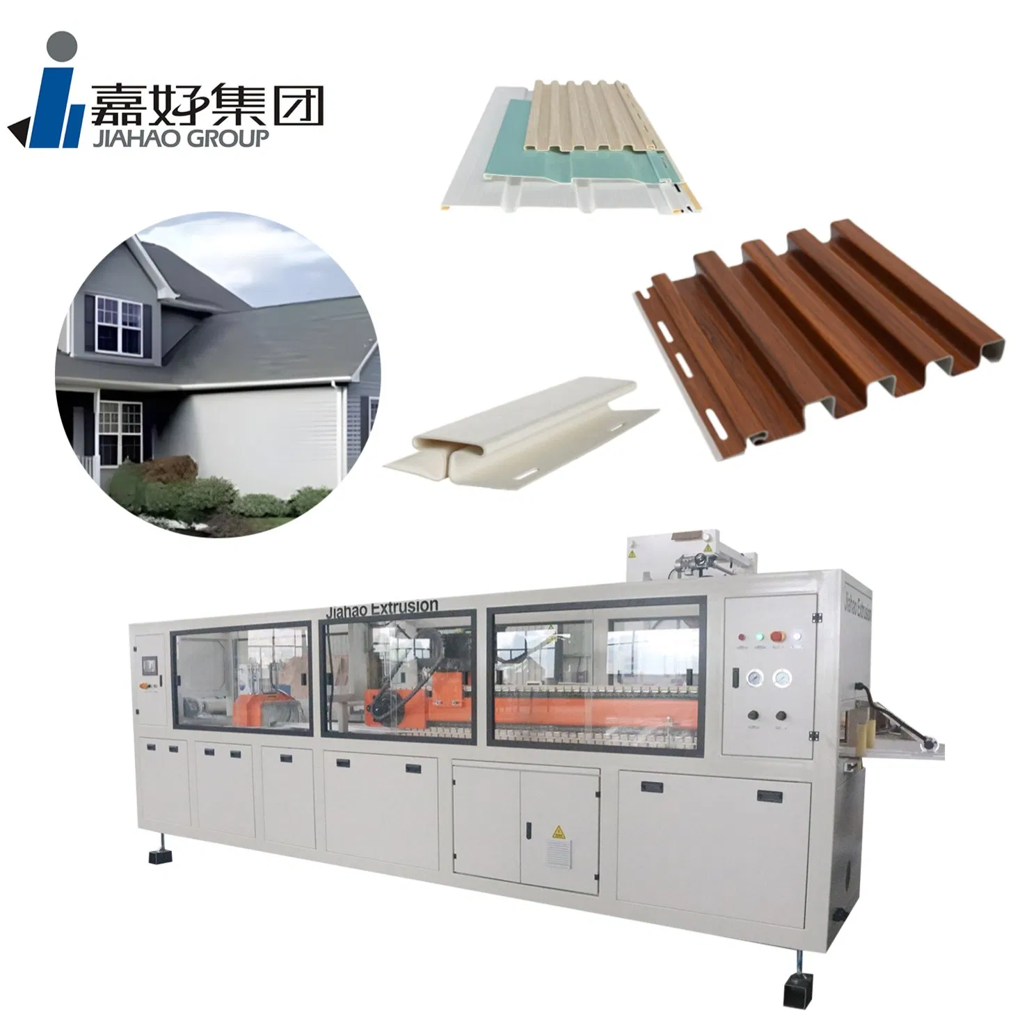 Customizable 3D Wood Grain PVC Siding/Soffit Panel Production Line with Digital Printing