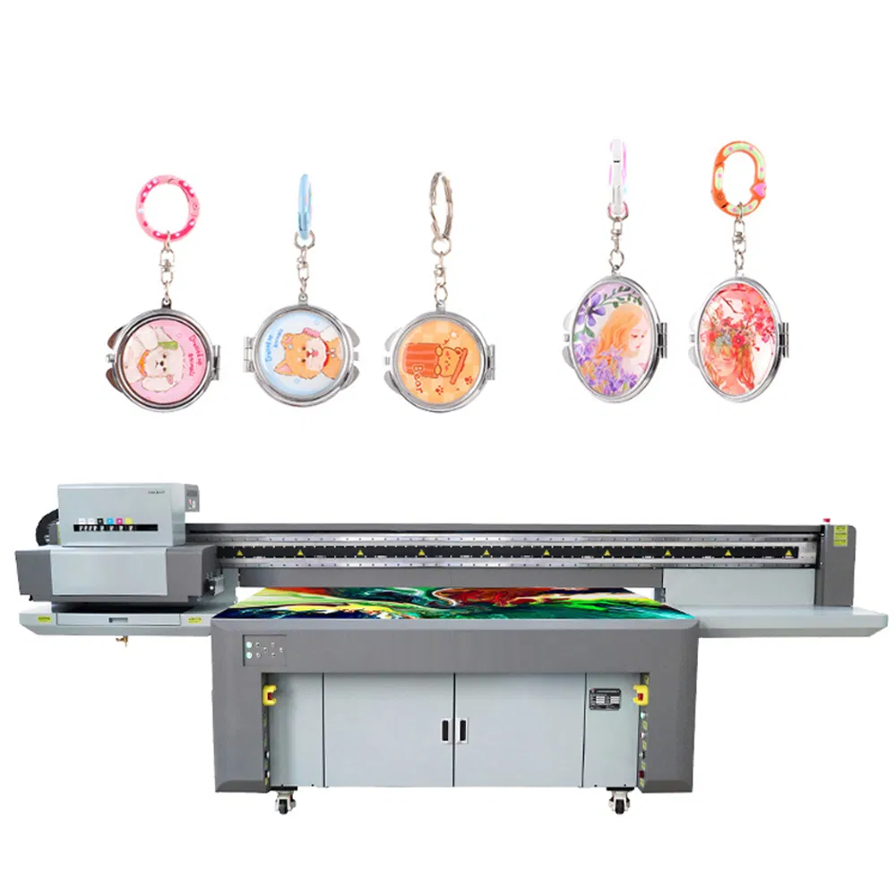 High Productivity UV Inkjet Flatbed Printer Digital LED for Glass Metal PVC Leather Advertising Bags Printing