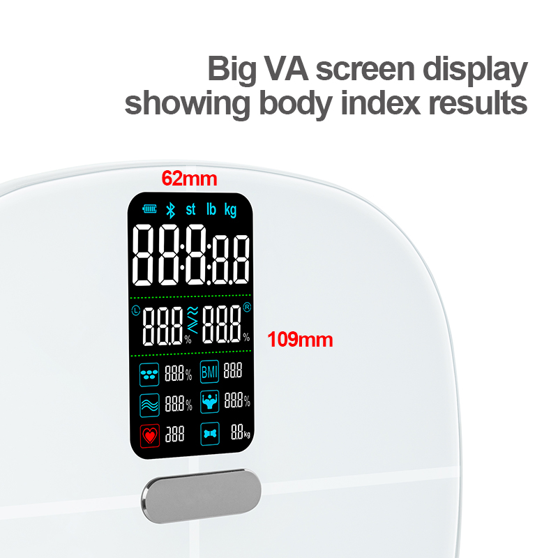 Digital 180kg Bluetooth Bathroom Weight Electronic Weighing Scale for Analyzing Body Fat