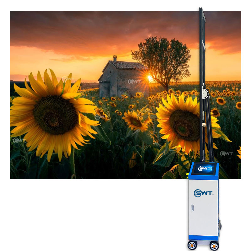 3D Vertical Mural UV Wall Inkjet Printer Wall and Floor 2 in 1 Printer for Ceramic Tile Provided Automatic 70 UV Ink Multi Color