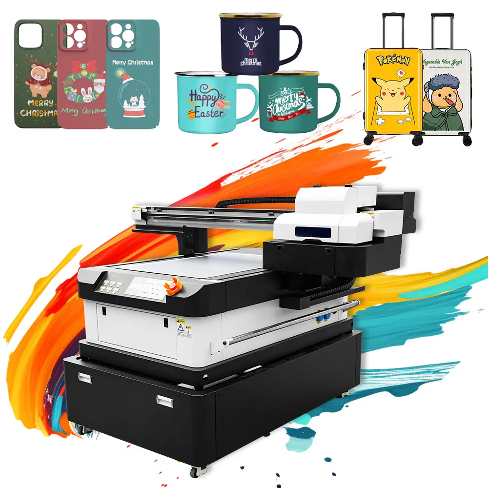 UV Dtf Printer 60*90cm UV Digital Glass Bottle Printer XP600