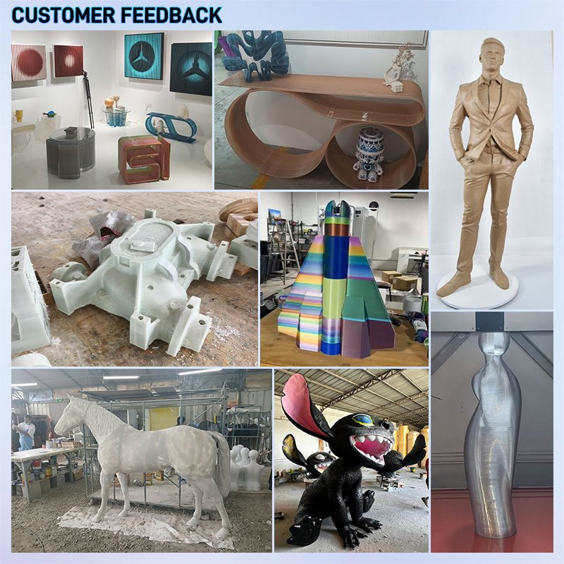 Hot Sale Good Performance Pellet 3D Printer 1200*1600*1600mm High Flow Screw Extrusion Granule Printer Cost Effective