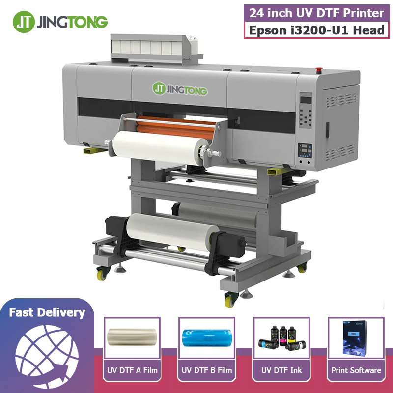 UV Dtf Printer Roll-to-Roll Digital Heat Transfer Sticker Printing Machine for Metal, Wood, Glass