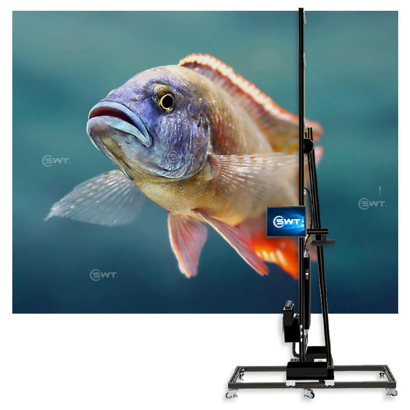 Swt Wall Paper Printing Machine with 3D UV Technology for Automatic Printing on Various Surfaces Digital Control Touch Screen and Low MOQ for Wholesalers