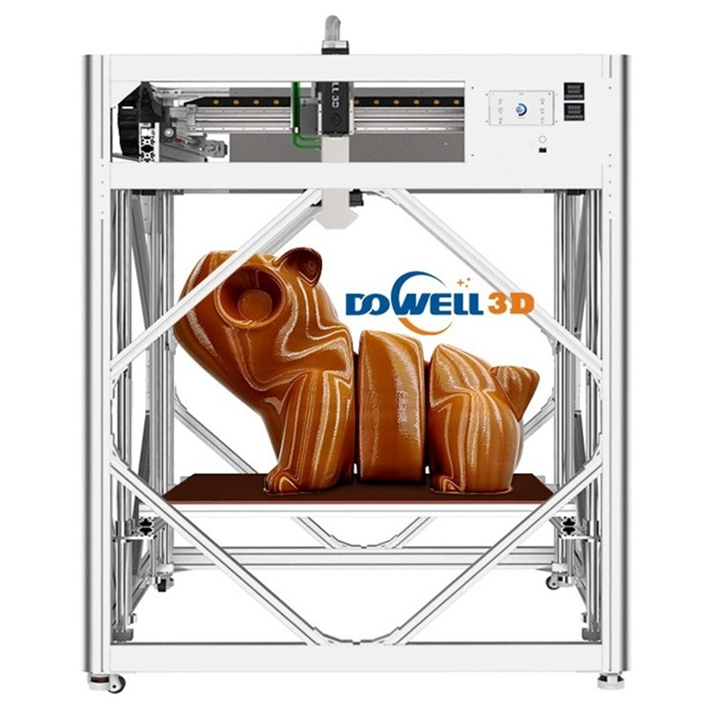 Dowell Dp-A10 1000mm Large Industrial Pellet 3D Printer High Temperature Plastic Granule Extrusion Printer Support WiFi Remote Management