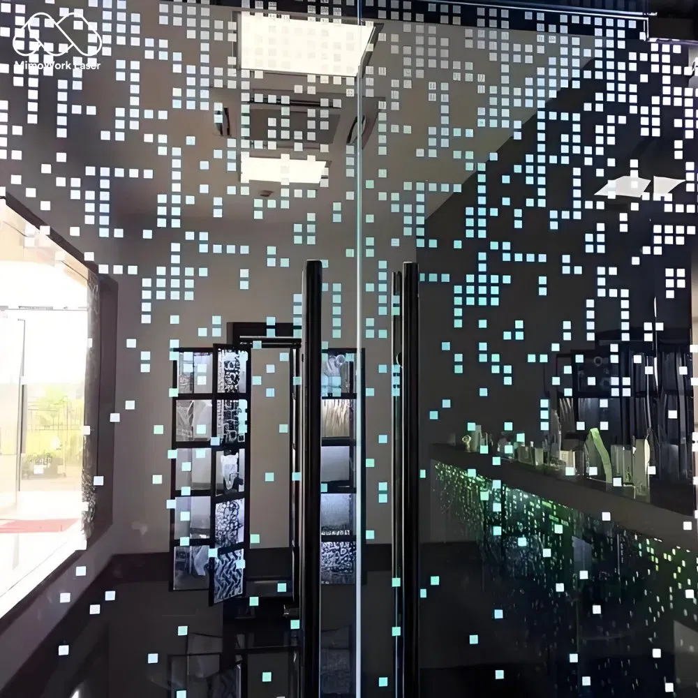 3W Flatbed Glass Laser Engraving Machine for Engraving Architectural Glass