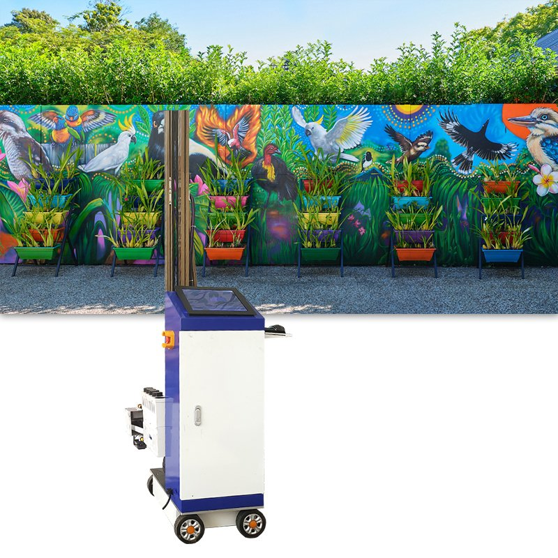 UV Wall Printing Machine Portable 3D 5D 6D Wall Printer Automatic Glass Tiles Inkjet Mural Decor