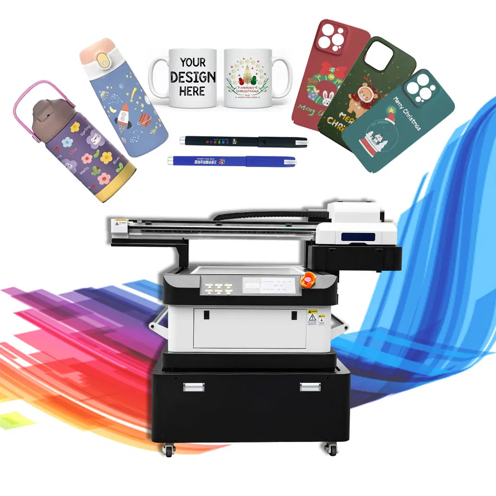 UV Dtf Printer 60*90cm UV Digital Glass Bottle Printer XP600