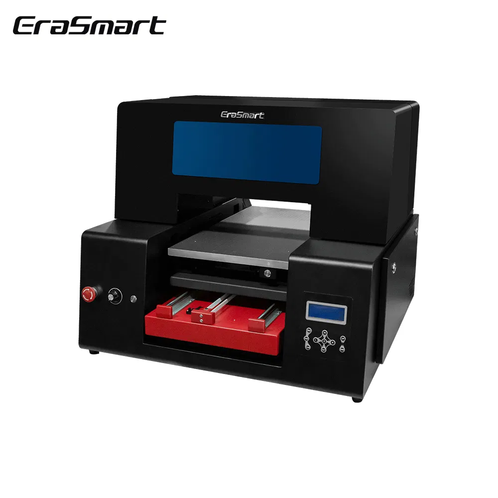 Erasmart A3 Size 2 Heads Metal Surface Digital Printing Machine for Gift