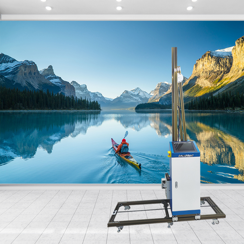 Automatic 3D 5D Effect Vertical Mural Wall Inkjet Printer Direct to Painting Glass Ceramic Tile Indoor Outdoor Printing Machine