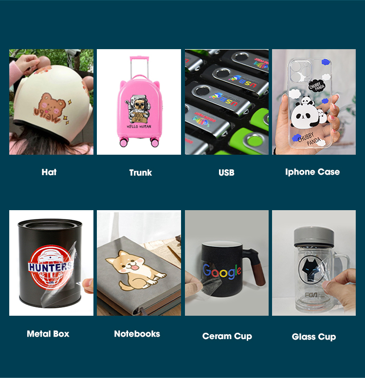 Mini 2PCS Print Head 30cm Label Plastic Metal Glass Acrylic Digital UV Flatbed Printer XP600 UV Printer