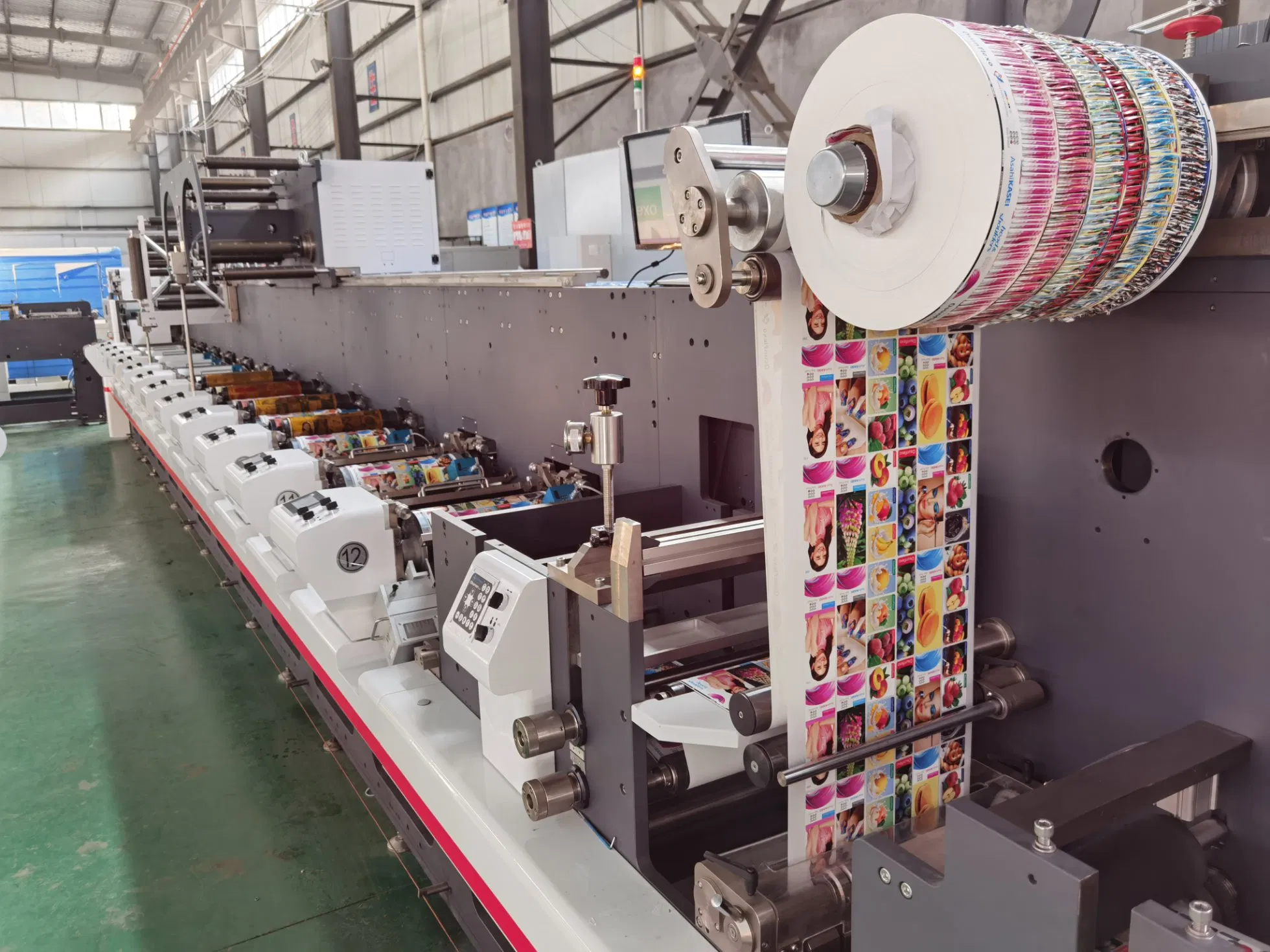 Great Efficiency Ceramic Anilox Roller Double Faced Digital Label Printing Machine