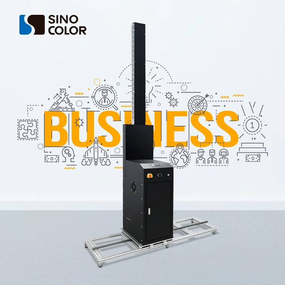 3D Vertical Wall/Glass/Metal/Wood/Paper/Ceramic Mural Art Direct Inkjet Printer Painter Spraying Printing Painting Machine