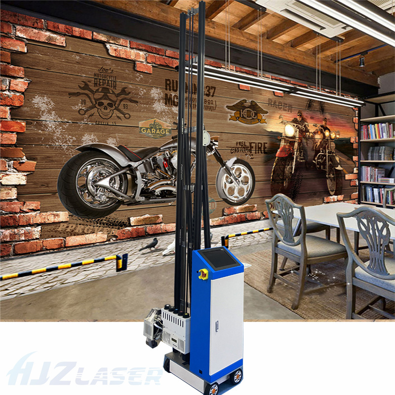 3D Inkjet Direct Mural Painting Zeescape UV Wall Printer for Ceramic Tiles Brick Glass Wall