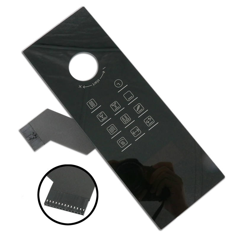 Capacitive Touch Acrylic Control Panel PC Tempered Glass LED Panel Digital LED Backlight Membrane Switch