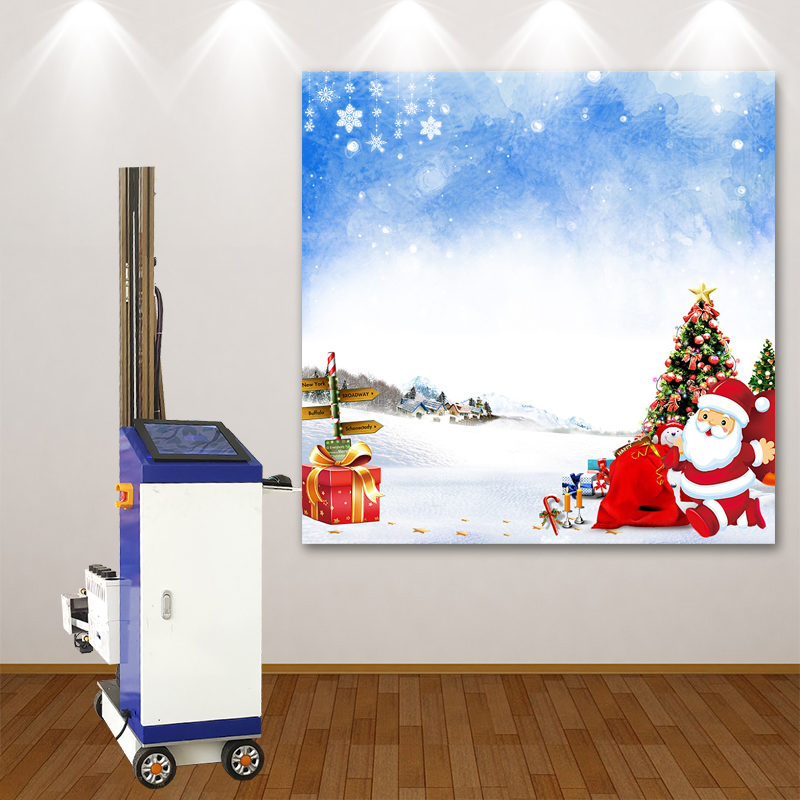 Hight Resolution Dx7 Printhead 3D Wall Robot Printer for Ceramic Tile Wooden Board Digital UV Varnish Inkjet Printing Machine