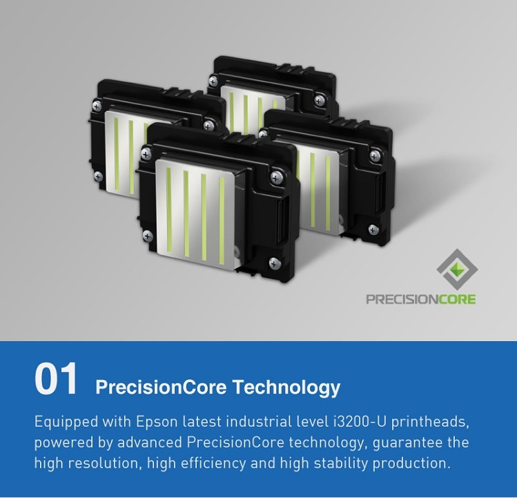 2m 2.6m 3m Avaliable China Made 2/4 PCS I3200 Heads Speedy Hybrid Inkjet UV Printer for Roll Rigid Plat Material