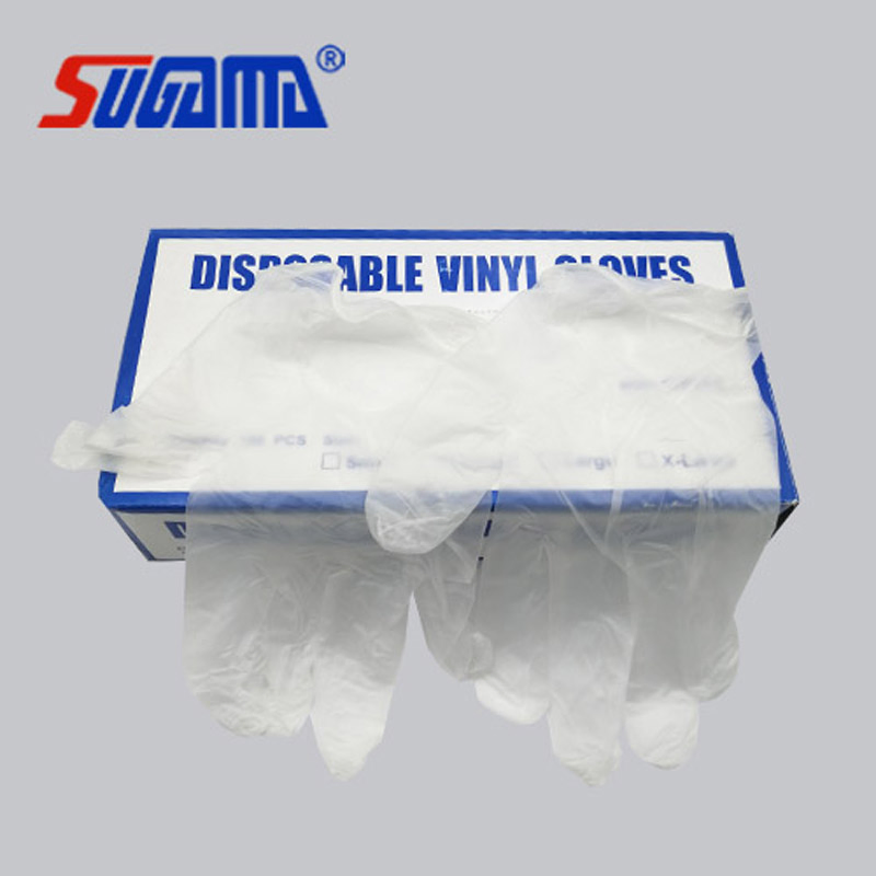 Disposable Protective Examination with Ce Vinyl Hand PVC Gloves Powder Free