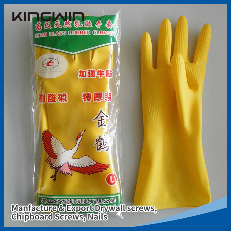 Wholesale Working Nitrile Latex Natural Rubber Glove with Heavy Duty Work Safety Industrial for Hand Protection Household Cleaning