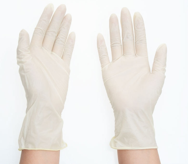 Premium Disposable White Medical Latex Gloves Powder Free - Available in Multiple Sizes (YQD1-1)