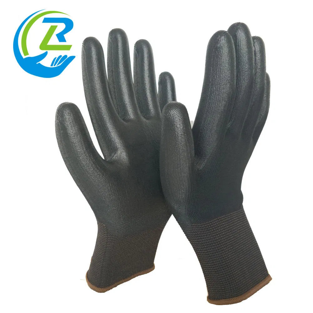 Black Thin Anti-Static ESD PU Anti Slip Work Safety Gloves