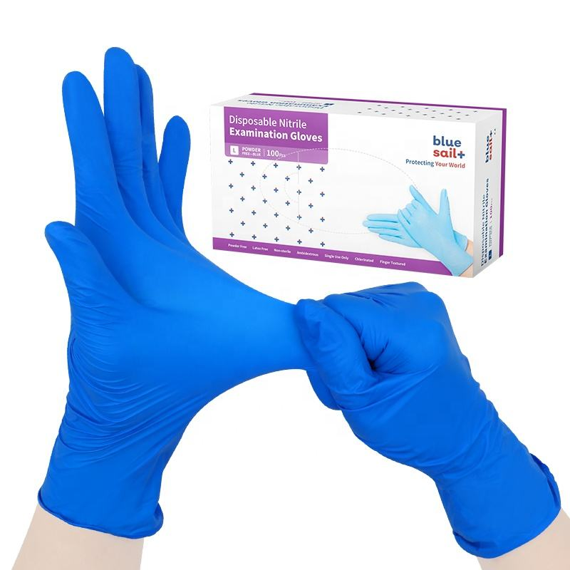 Powder Free Chemical Resistant Disposable Nitrile Gloves, Latex Free with En455/En371/FDA Certificated Length 9' and 12'