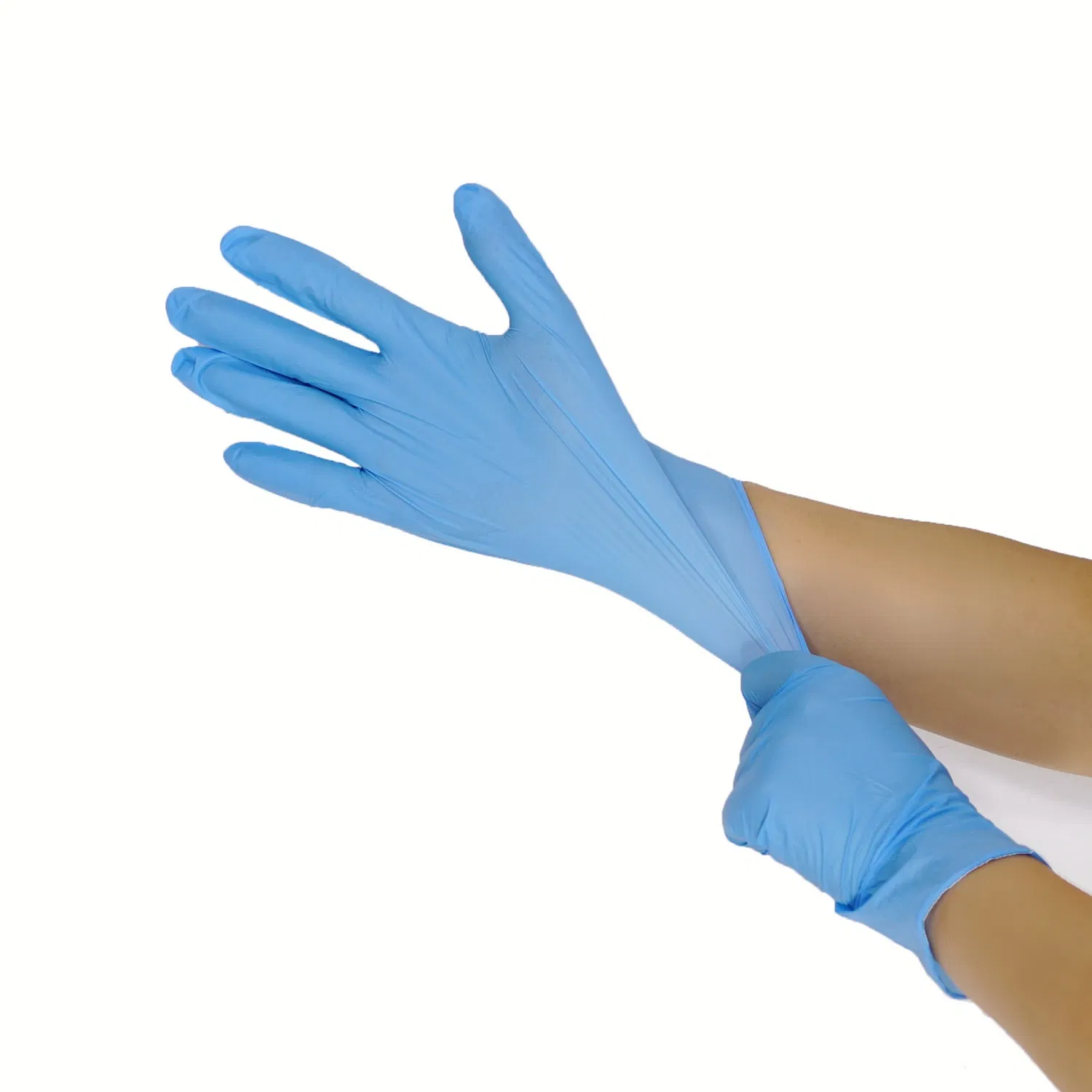 Disposable Nitrile Gloves Powder-Free for Food Service Lab &amp; Industrial Use