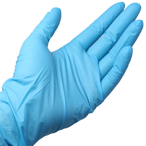 Industrial Blue Nitrile Gloves Disposable Powder Free Chemical Resistant